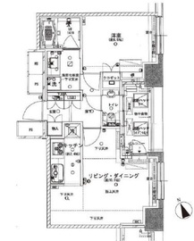 グランスイート虎ノ門 14階 間取り図