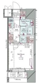 コンシェリア後楽園 HILLTOP SQUARE （ヒルトップスクエア） 4階 間取り図