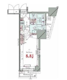 コンシェリア後楽園 HILLTOP SQUARE （ヒルトップスクエア） 2階 間取り図