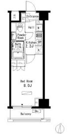 パークアクシス清澄白河 204 間取り図