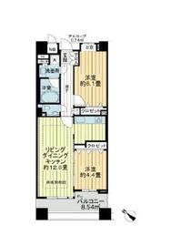 ダイナシティ三宿 5階 間取り図