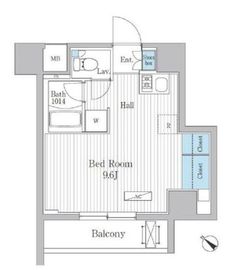 アレージュマン日本橋人形町 508 間取り図