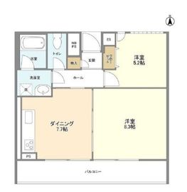 渓山館 204 間取り図