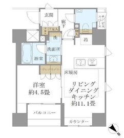 パークリュクス銀座mono 11階 間取り図