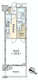 クロスエアタワー 13階 間取り図