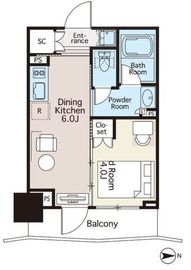 ライオンズフォーシア隅田川テラス 904 間取り図