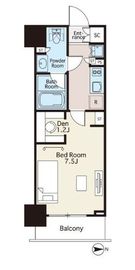 ライオンズフォーシア隅田川テラス 402 間取り図