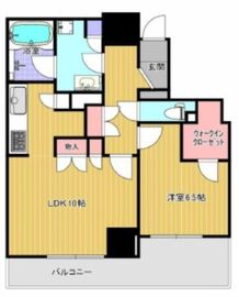 ライオンズ四谷タワーゲート 24階 間取り図