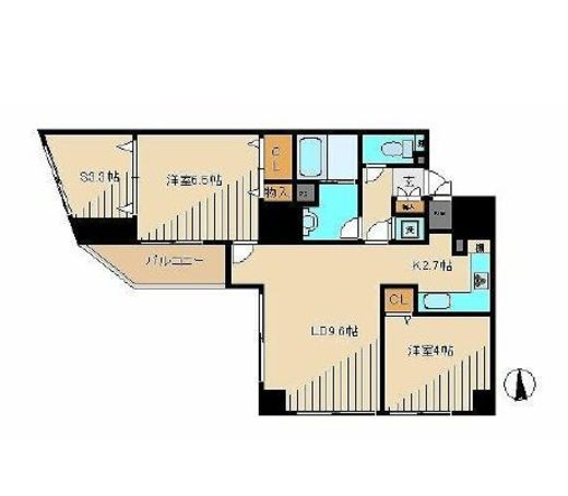 イトーピア大森山王アルヴェ 6階 間取り図