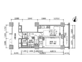 ジェイタワー西大井 21階 間取り図