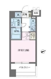 パシフィックレジデンス芝一丁目 1403 間取り図