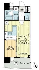 グランド・ガーラ銀座 10階 間取り図