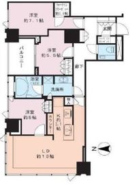 シティタワーズ豊洲ザ・シンボル 9階 間取り図