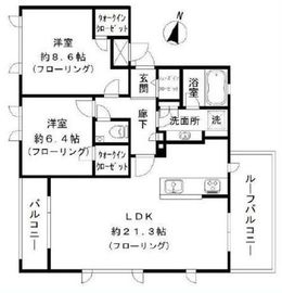 Blue Hill Shimomeguro (ブルーヒル下目黒) 302 間取り図