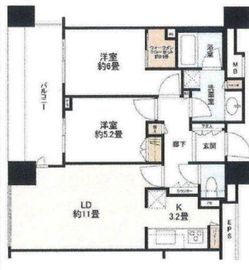 シティハウス武蔵小杉 4階 間取り図