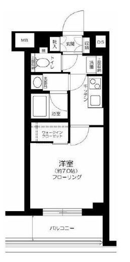 プレミスト月島 8階 間取り図