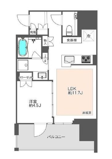 プラウド南阿佐ヶ谷 5階 間取り図