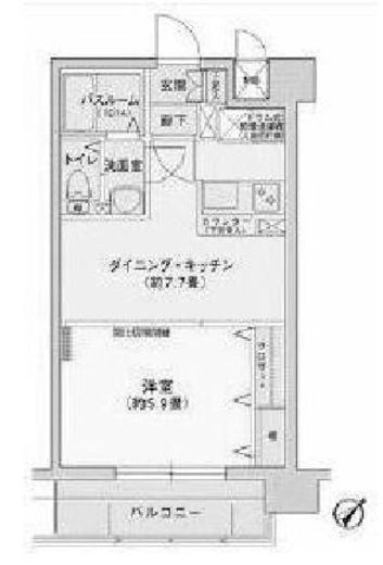 エクセシオーネお茶の水女子大学前 3階 間取り図