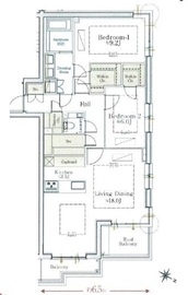 ロイヤルシーズン赤坂 3階 間取り図