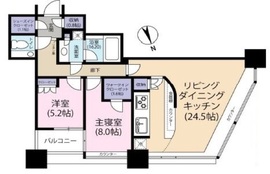 青山パークタワー 9階 間取り図