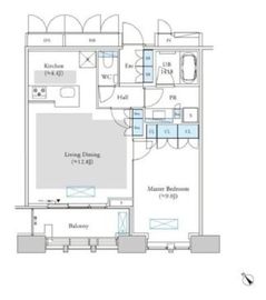 Dマークス西新宿タワー 21階 間取り図