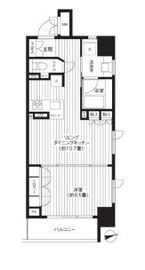 レジディア新御徒町 605 間取り図