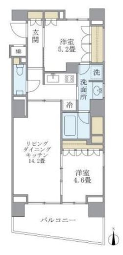 KDXレジデンス南麻布 102 間取り図