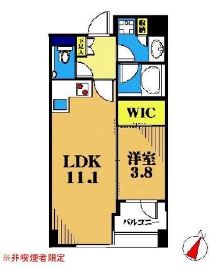 ダイナシティ三宿 2階 間取り図