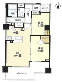 シティハウス池袋立教南 2階 間取り図