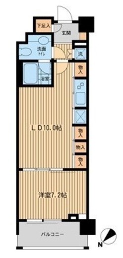 プライムアーバン日本橋横山町 804 間取り図