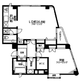 エスター南麻布 3階 間取り図