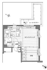 ピュアーレ広尾 201 間取り図