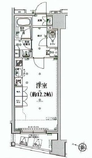 フォレシティ神田多町 9階 間取り図