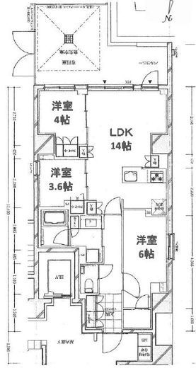 L'GENTE池袋立教通り (ルジェンテ池袋立教通り) 1階 間取り図