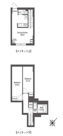 ディームス大井町フォレスト 206 間取り図