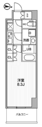 アーバンパーク浅草 906 間取り図