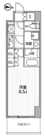アーバンパーク浅草 906 間取り図