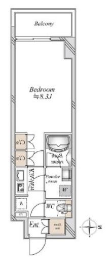 アーバンパーク浅草 605 間取り図