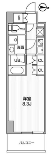 アーバンパーク浅草 605 間取り図