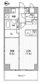 アーバンパーク浅草 208 間取り図
