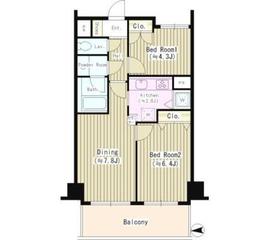 ベルジュ弥生町 702 間取り図