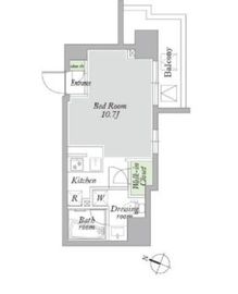 アーバンパーク西巣鴨 E503 間取り図