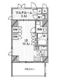 アーデン木場 1F1 間取り図