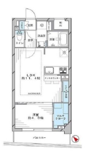 ラヴェンナ人形町 7階 間取り図