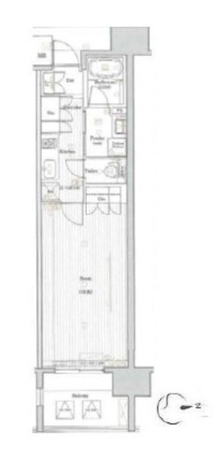 プレミアムキューブ秋葉原 2階 間取り図