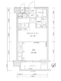 エクセシオーネお茶の水女子大学前 6階 間取り図