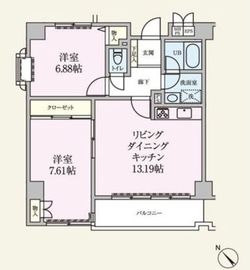 ボヌール東池袋 506 間取り図