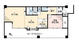 目黒諏訪山パークハウス 3階 間取り図