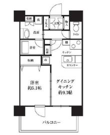 HF西新宿レジデンスイースト 302 間取り図