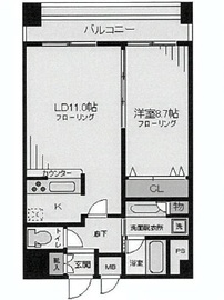 ヴィーダ・スカイコート品川 10階 間取り図